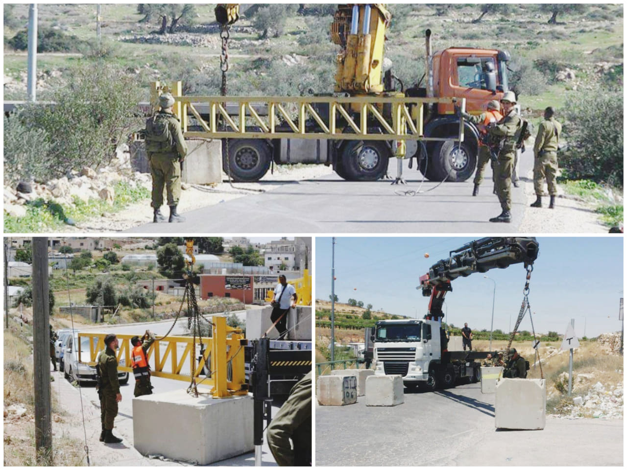 Nord de la Cisjordanie: La porte principale d'Azzoun fermée par les forces d'occupation