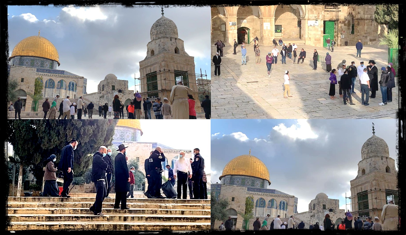 Sous une haute escorte de la police israélienne, plus de 500 colons pénètrent par effraction dans la mosquée d’Al-Aqsa