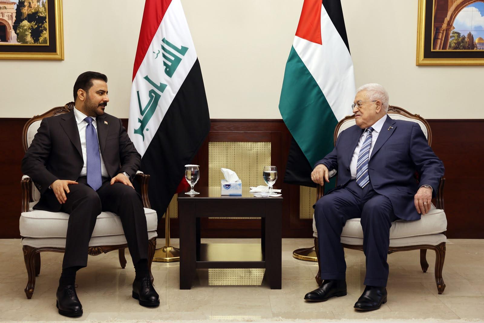 Mahmoud Abbas rencontre le Premier ministre irakien et salue le soutien de l’Irak au peuple palestinien
