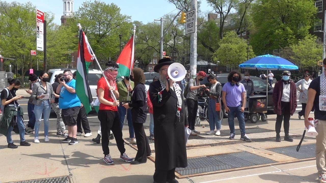 New York :  Un rassemblement de protestation anti-occupation