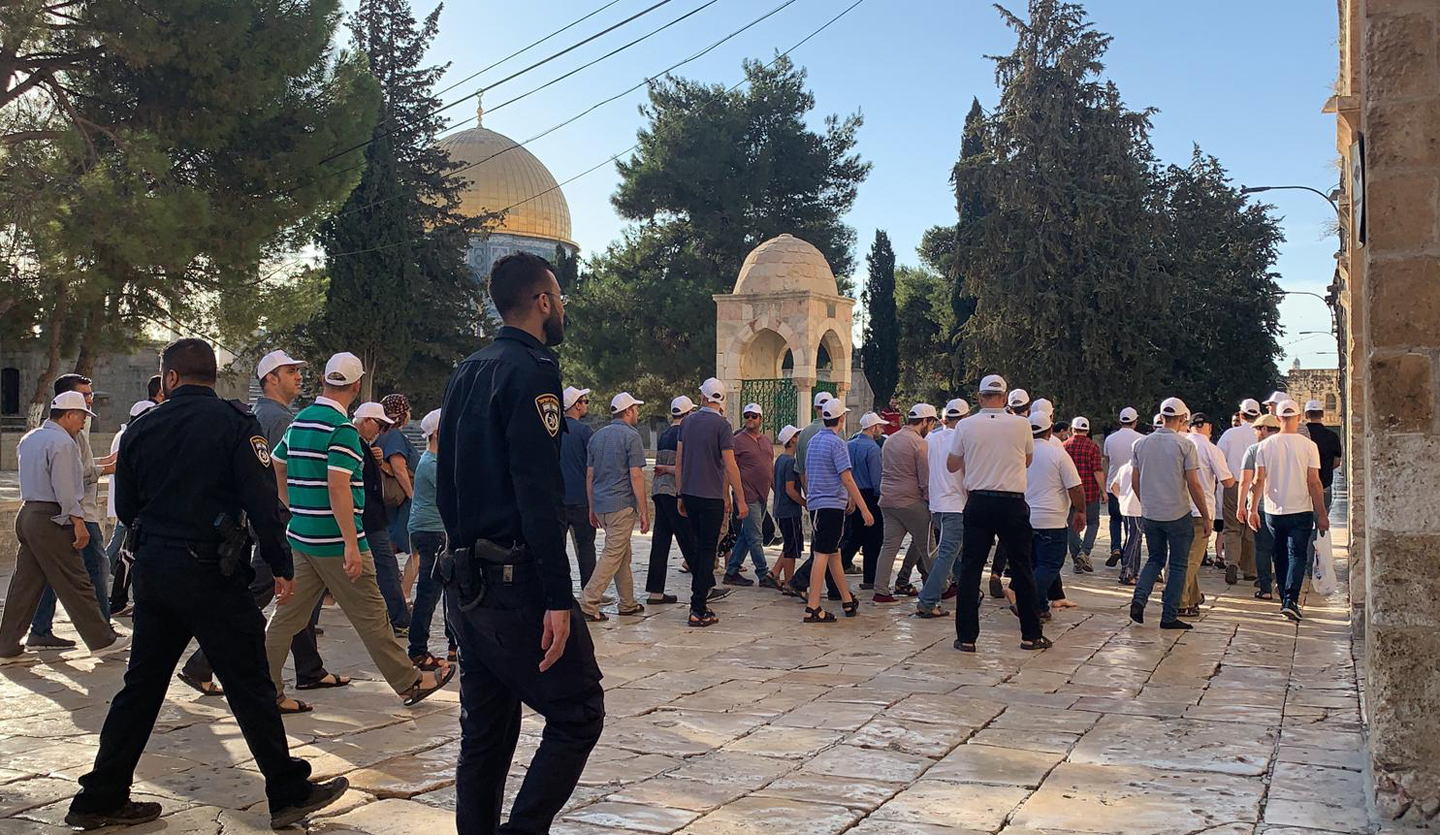Des centaines de colons prennent d'assaut Al-Aqsa, hissent le drapeau de l'occupation dans ses cours