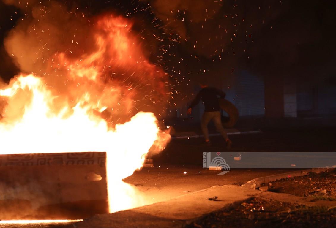Des Palestiniens blessés lors d’affrontements avec les forces d’occupation en territoire occupé
