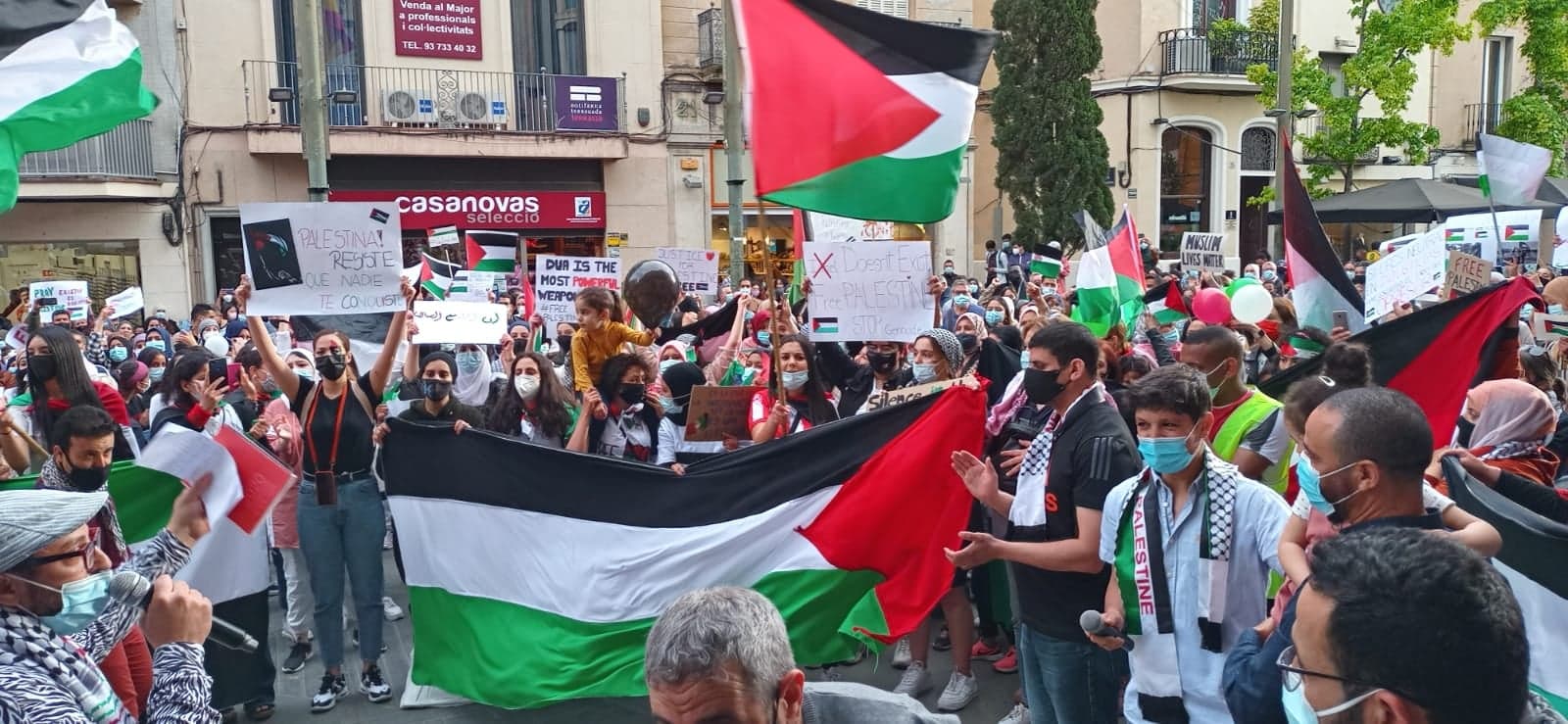 Poursuite des manifestations espagnoles condamnant l’agression israéliennes contre les Palestiniens