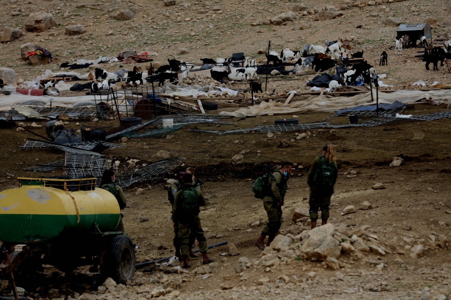 L’occupation démantèle deux habitations et trois baraques à Jéricho