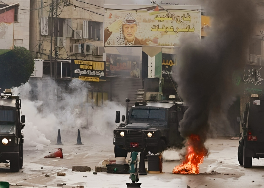 Des Palestiniens blessés dans un bombardement israélien sur un camp de réfugiés à Tulkarem 