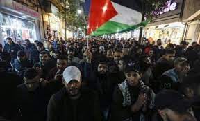 Une marche à Jénine, dénonçant l'agression continue de l'occupation 
