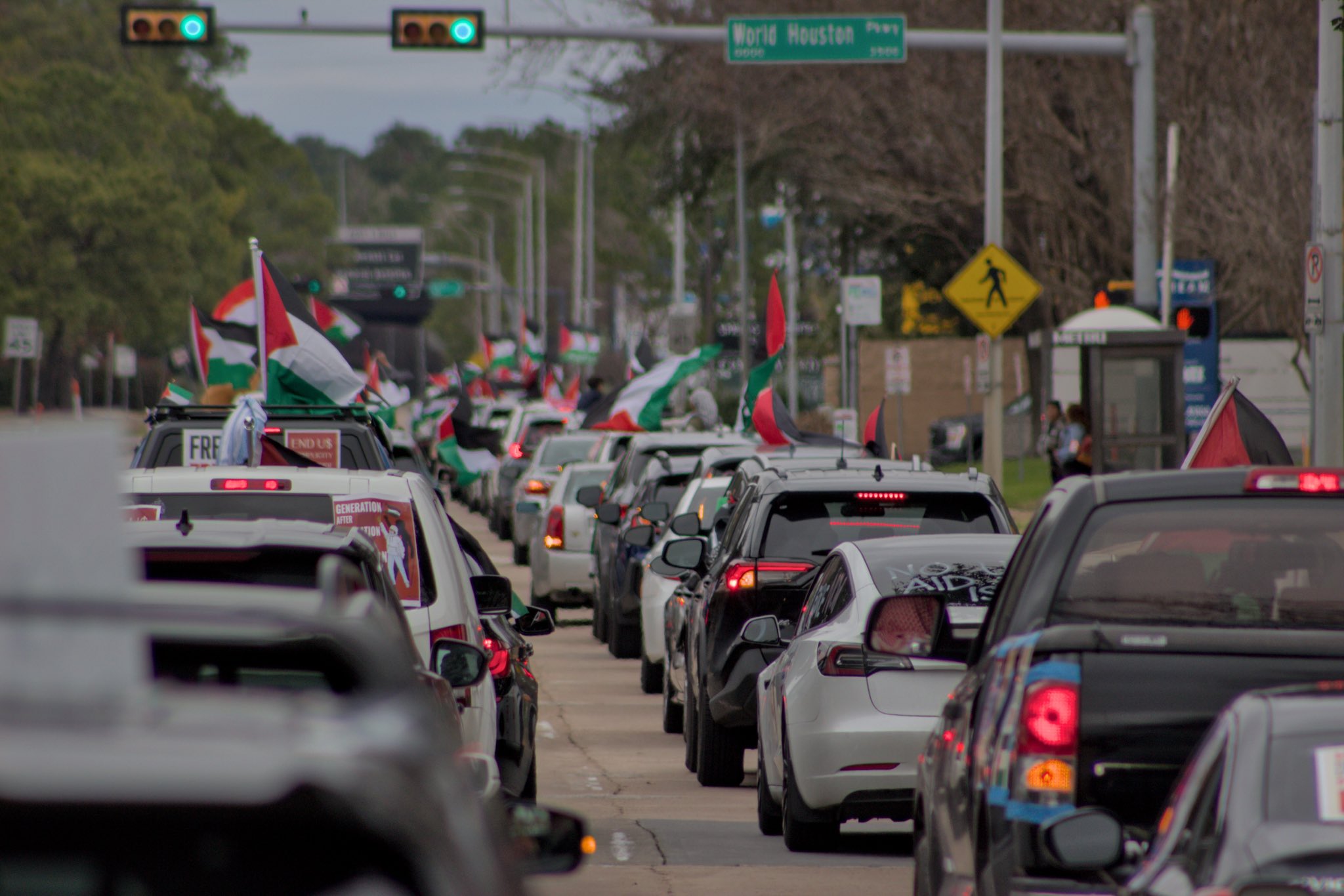 Des activistes protestent contre l'agression israélienne lors de la visite du président Biden en Caroline du Sud