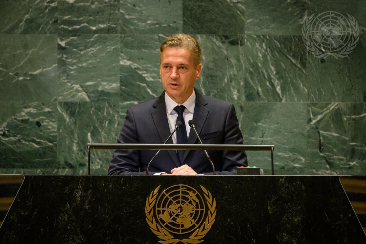 Premier ministre slovene  Robert Gollub,