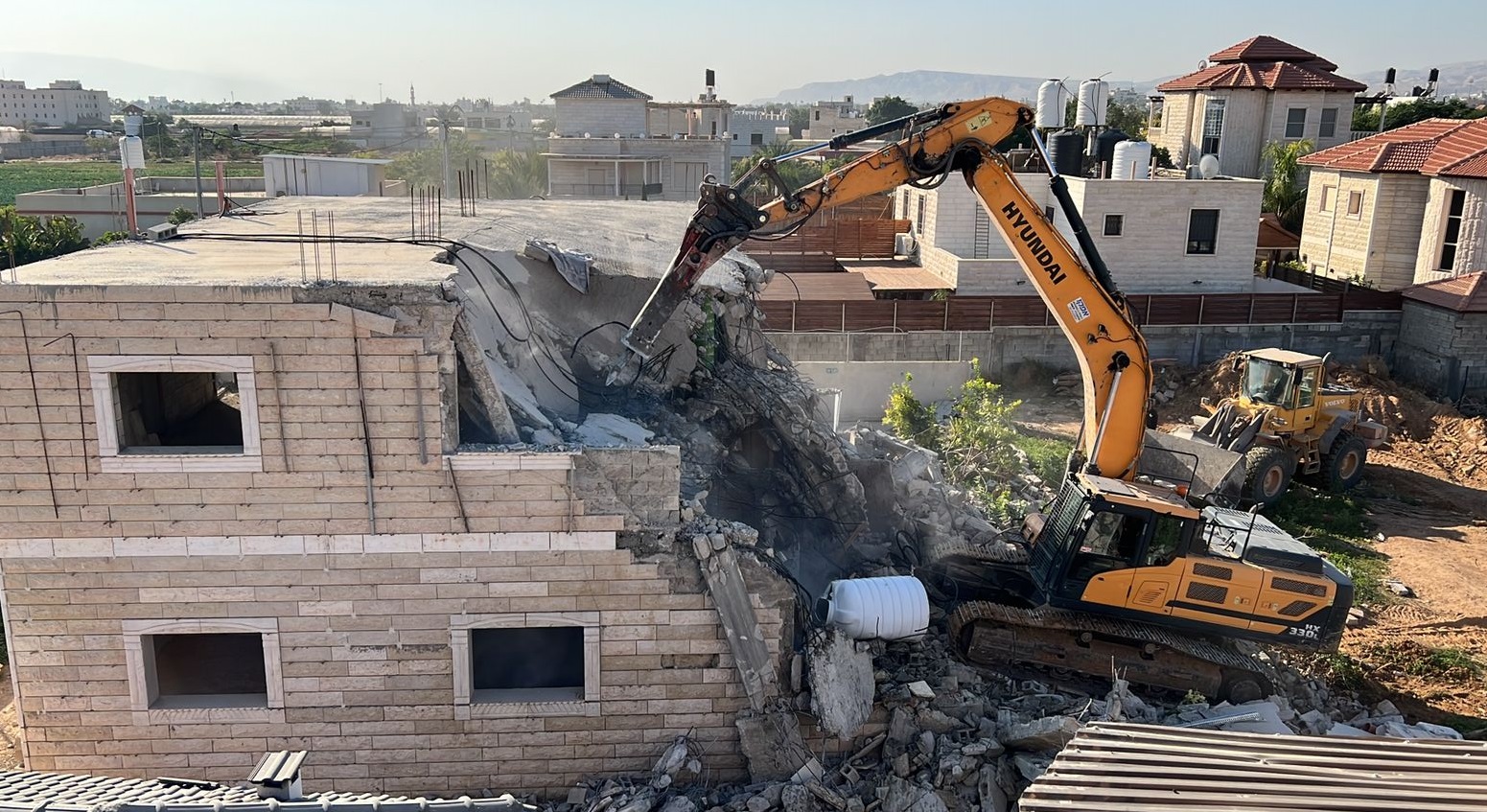 Démolition de deux maisons à l'est de Jéricho