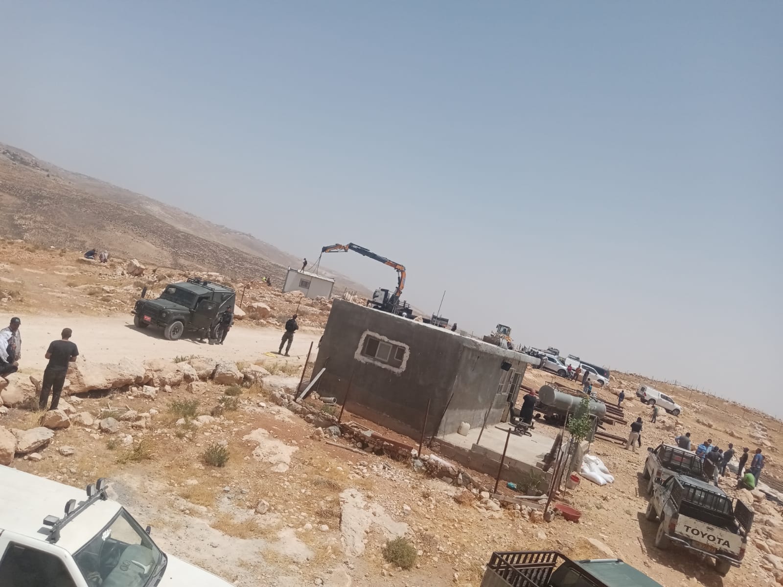 Hébron : Incursion et interdiction de la restauration dans le lieu archéologique de Yaqin par l’occupation