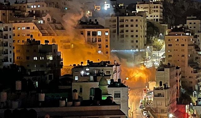 L'occupation bombarde une maison près Naplouse, blessant un certain nombre de Palestiniens