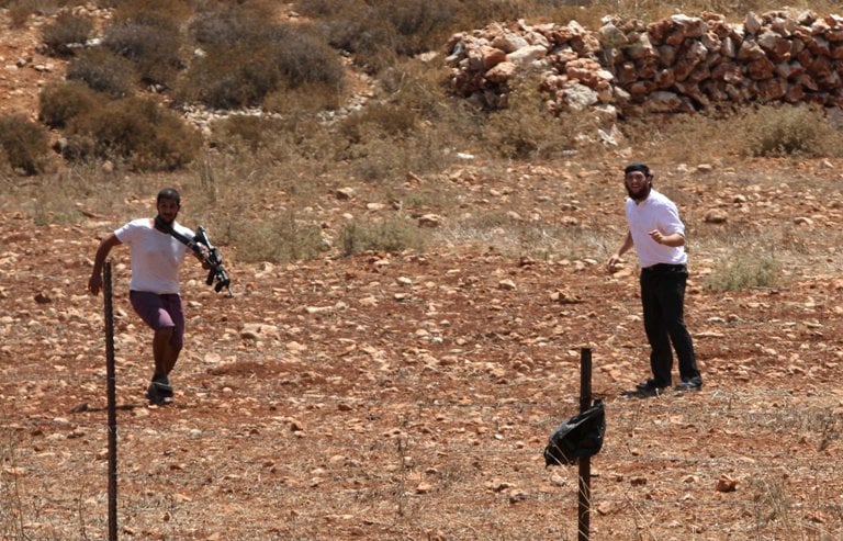 Des colons israéliens volent 110 bottes de foin au sud de Naplouse