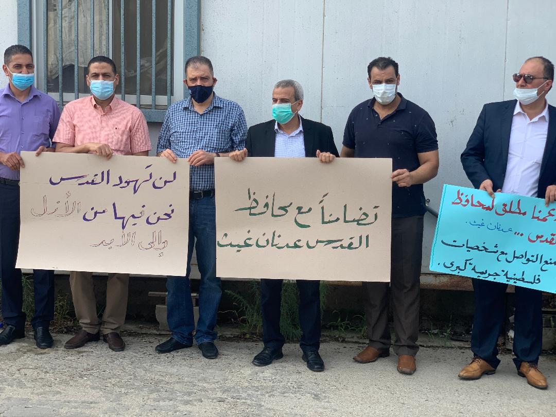 Plusieurs rassemblements de solidarité avec le gouverneur de Jérusalem en Cisjordanie