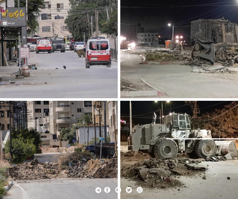 Les forces d'occupation israéliennes poursuivent  leur agression contre le camp d'Al-Faraa au nord de la Cisjordanie occupée