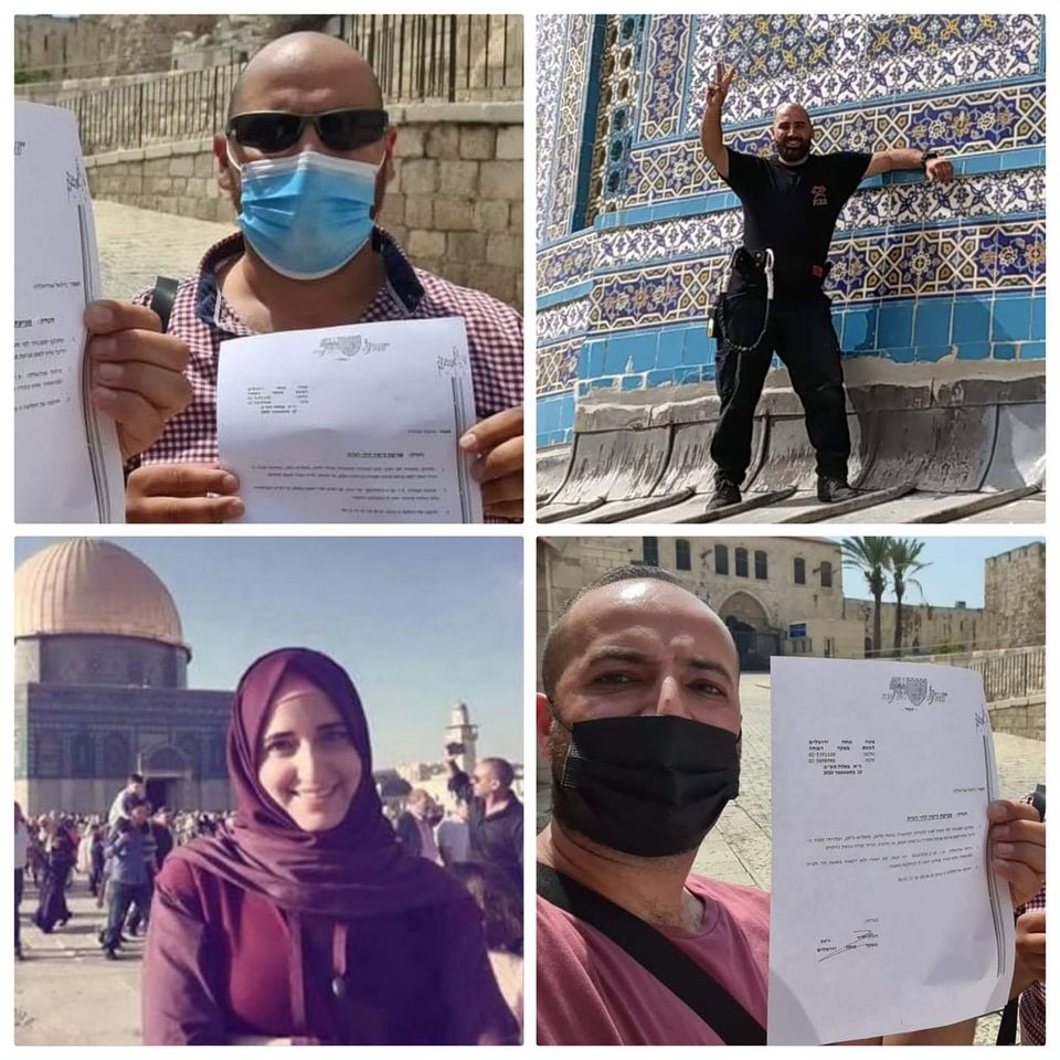 Les autorités d’occupation expulsent quatre employés de Waqf de la mosquée d’Al-Aqsa