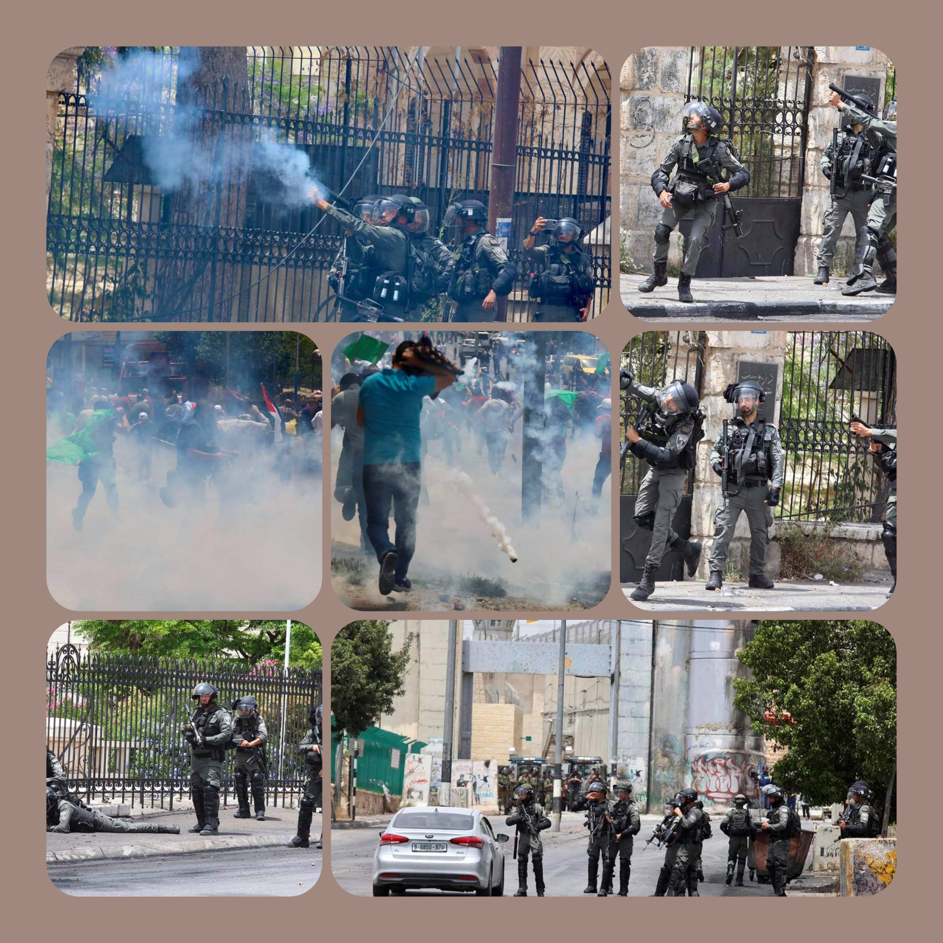  Les forces d’occupation répriment des manifestations pacifiques en Cisjordanie 