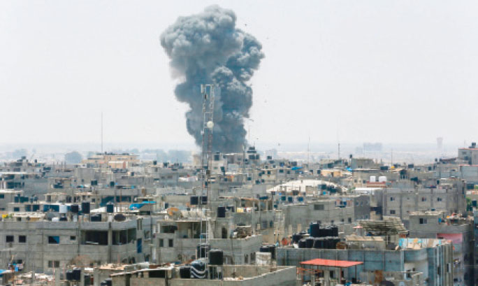 L'occupation bombarde plusieurs sites dans la bande de Gaza