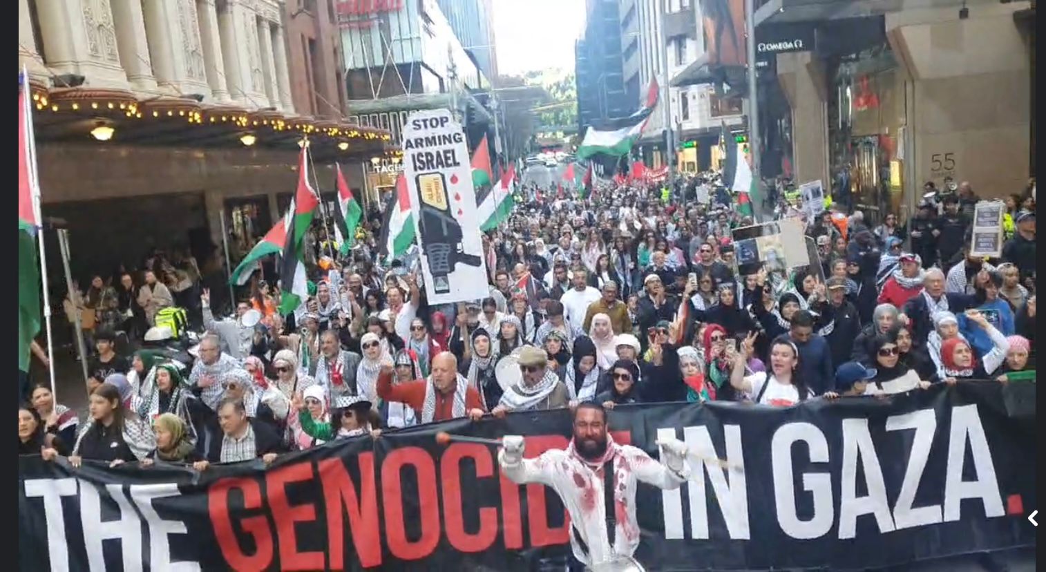  Des milliers de personnes manifestent à Sydney pour dénoncer le massacre de Gaza 