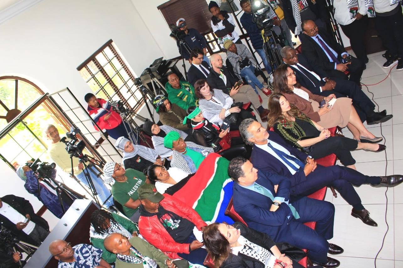 Pretoria : Un stand de solidarité à l'Ambassade de l'Etat de Palestine en soutien à l'équipe sud-africaine à la Cour Internationale de Justice