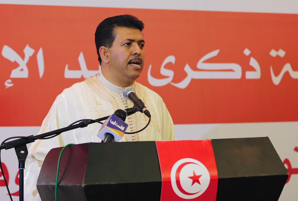 À l'occasion de l'anniversaire de l'indépendance de son pays, l’ambassadeur de Tunisie exprime son soutien au peuple palestinien 