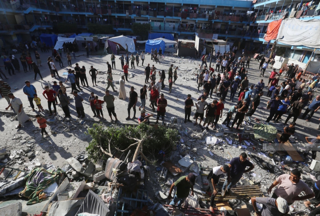 Martyrs et blessés dans le bombardement d’occupation d’une école abritant des personnes déplacées dans l’est de Gaza