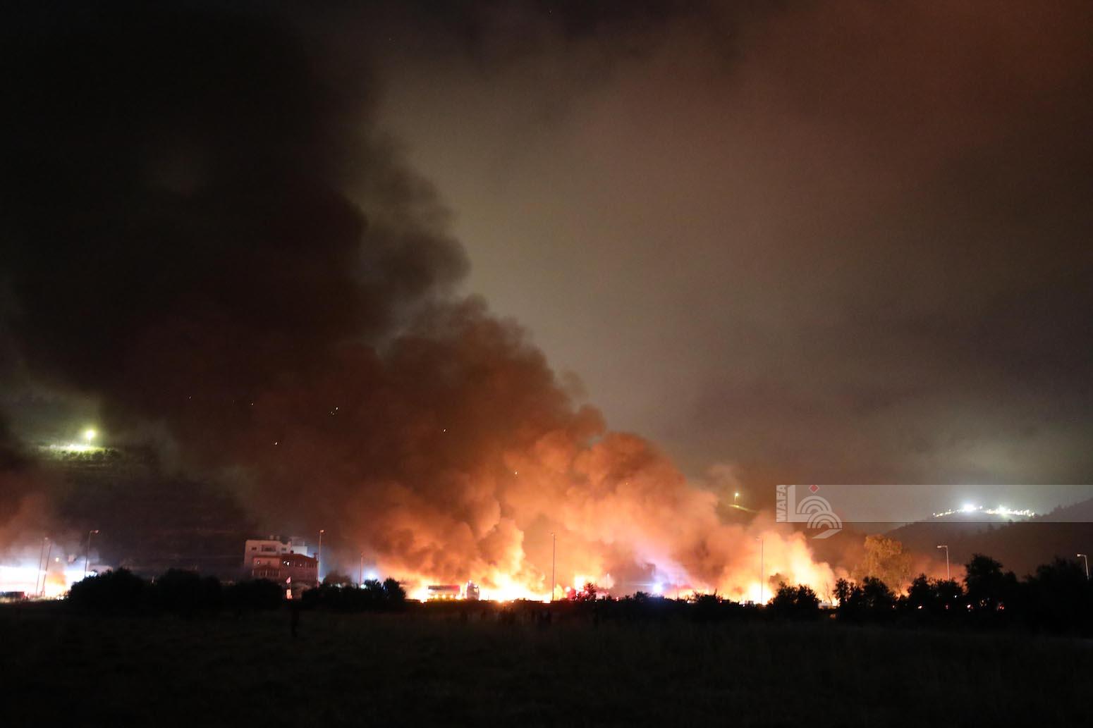 Les forces israéliennes incendient une serre agricole en prennent d'assaut l'est de Jénine
