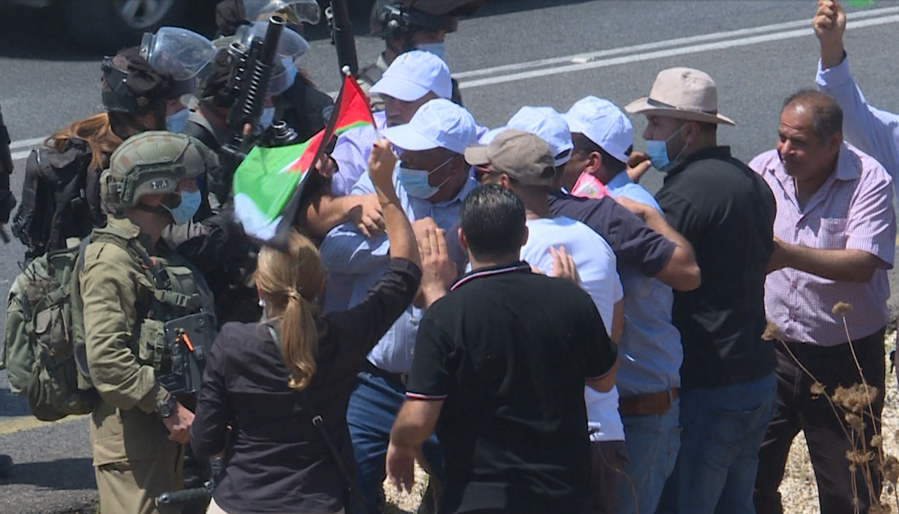 Des Blessés et des arrestations lors de la répression par l'occupation d'un rassemblement au nord de la Cisjordanie