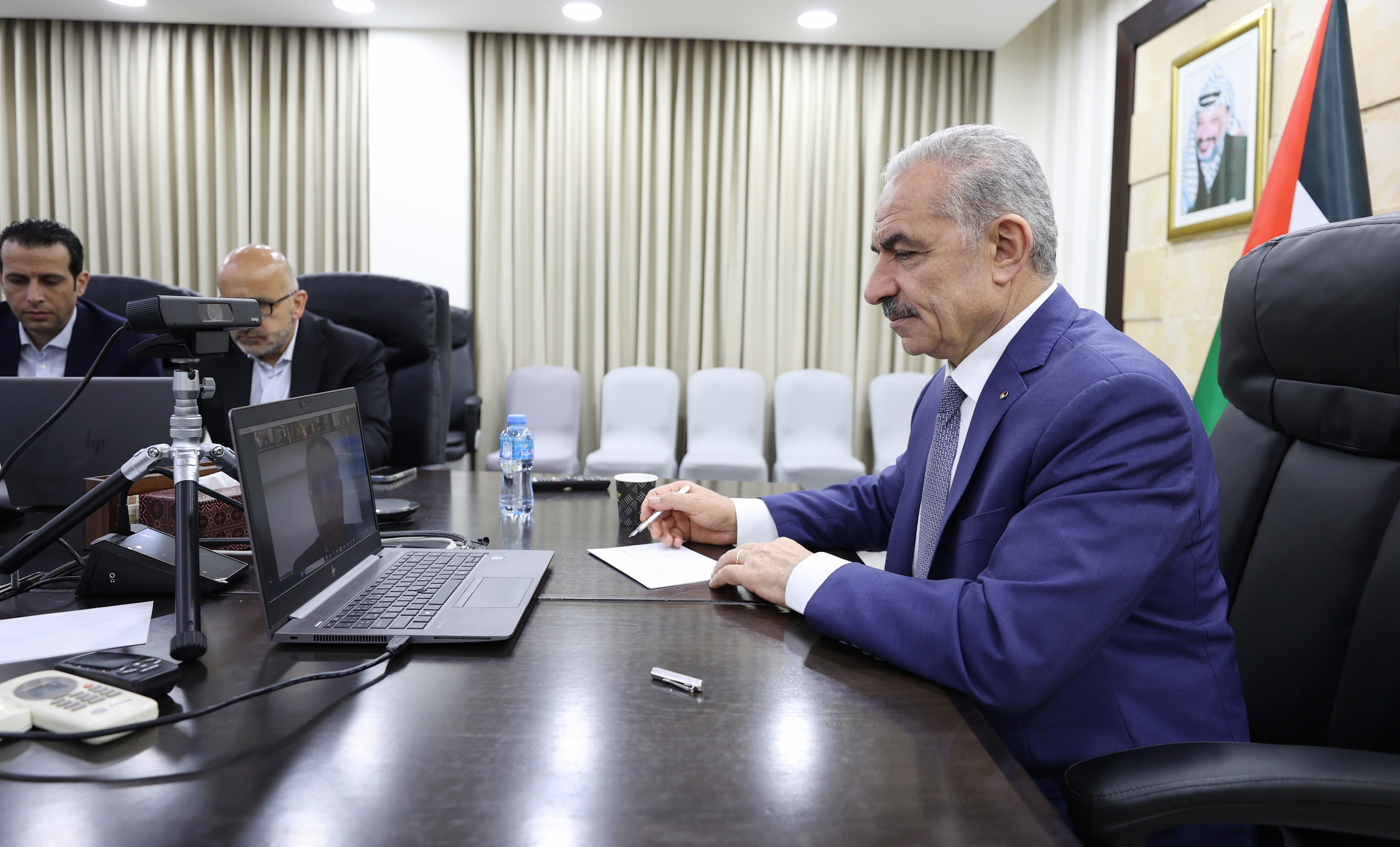 Discutions palestino- américaine,  sur le renforcement des relations bilatérales