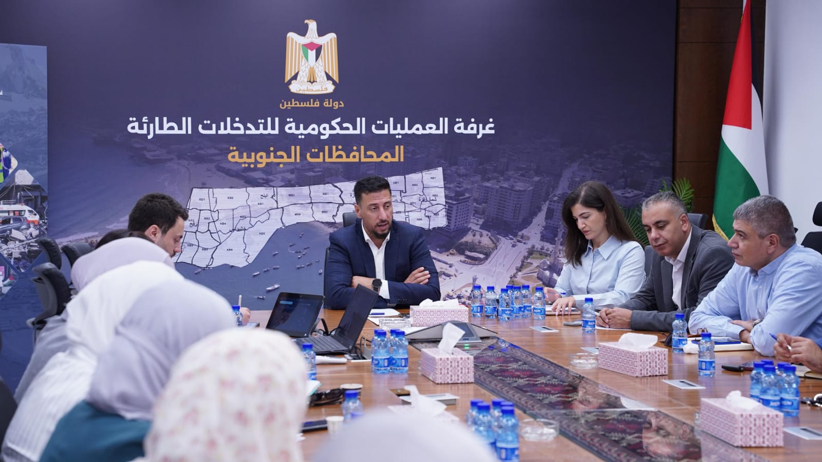 La cellule d'intervention d'urgence du gouvernement  : Le spectre de la famine plane sur Gaza et l’aide arrive avec difficulté.
