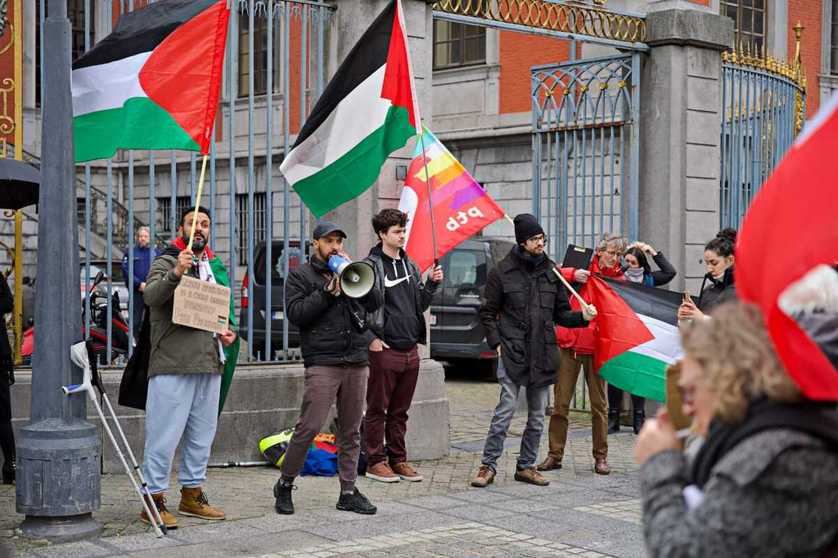 Grande manifestation à Bruxelles contre les atrocités israéliennes à Jénine