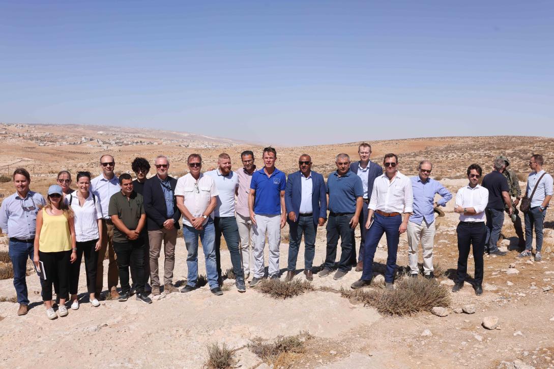Les chefs de mission de l'Union européenne et des pays partageant les mêmes idées rendent visite une région à Masafer Yatta