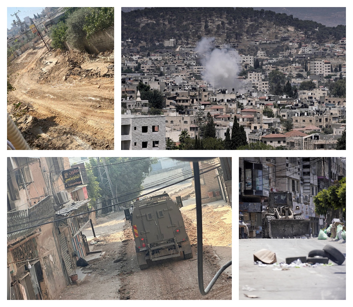 Les forces militaires israéliennes poursuivent le processus de destruction des infrastructures et des biens des citoyens à Jénine et dans son camp.