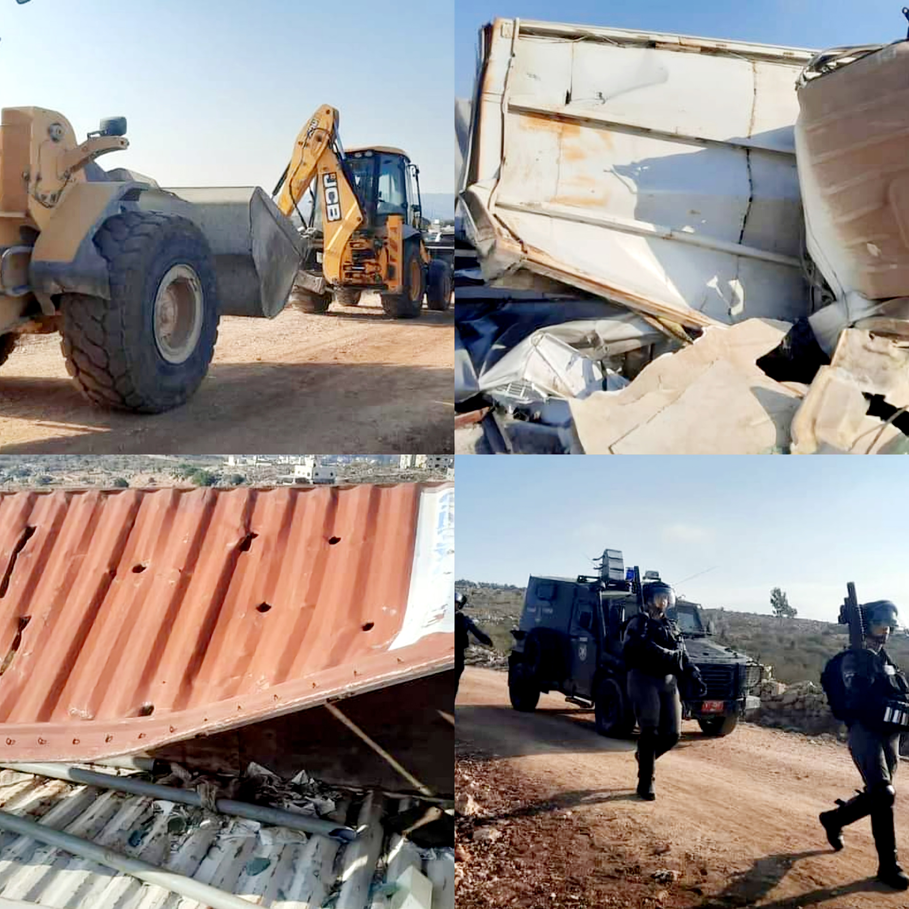 Des serres agricoles détruite par l'occupation en Cisjordanie occuppée 