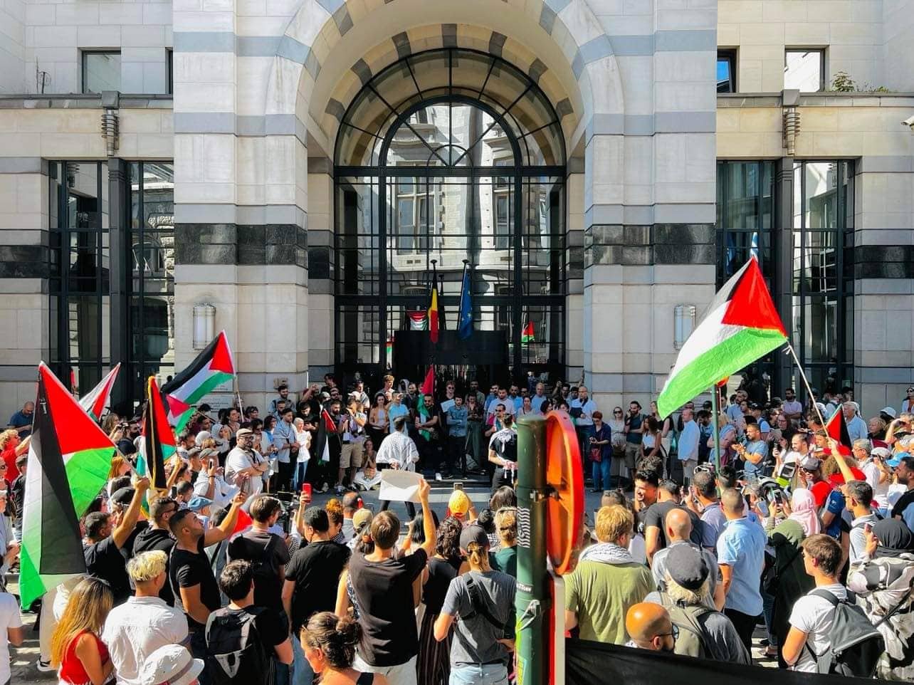 Un sit-in de protestation organisé en Belgique pour condamner l’agression israélienne contre les Palestiniens 