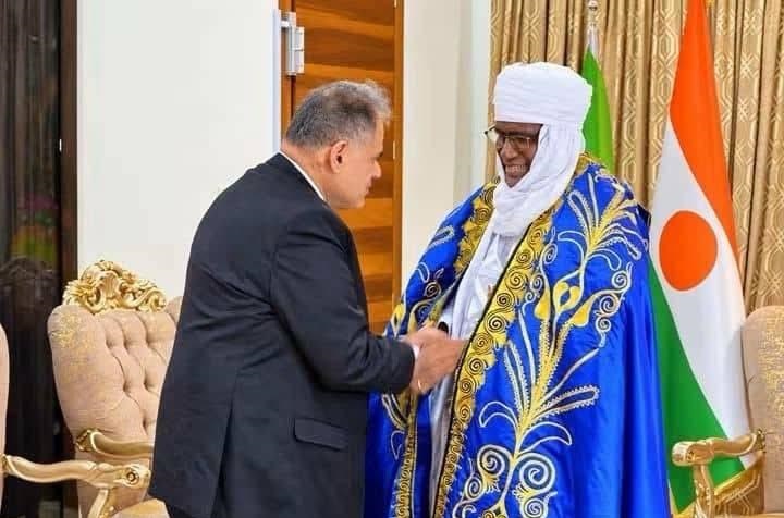 L'ambassadeur Al-Balawi informe le président du Conseil consultatif pour la refondation au Niger de la situation en Palestine.