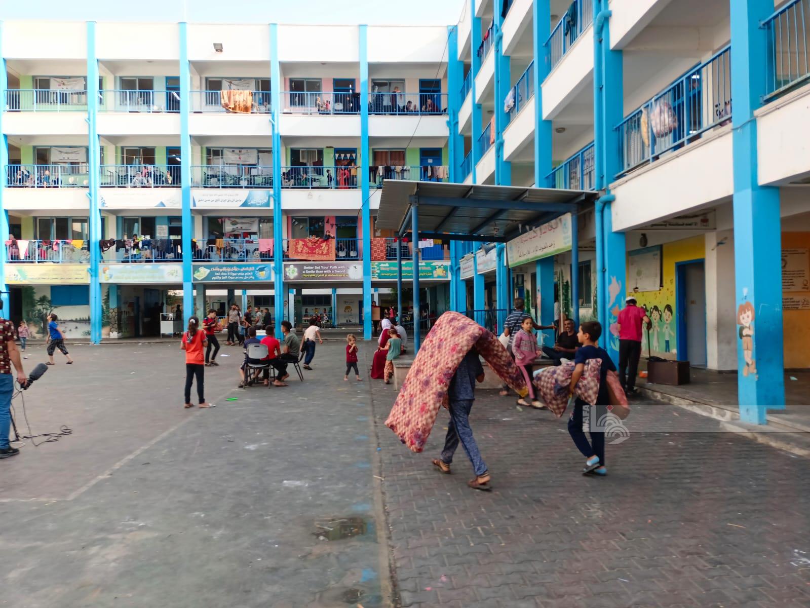 74 000 Palestiniens déplacés vers les écoles de l'UNRWA dans la bande de Gaza en raison de l'agression