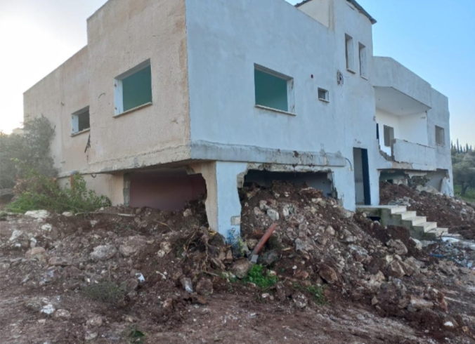 Une maison d'un prisonnier démolie par l'occupation à Jénine