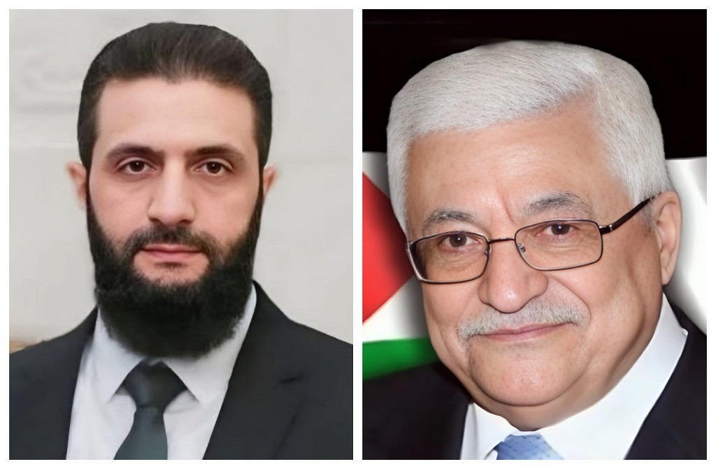 Le président Abbas félicite le président syrien à l'occasion du premier anniversaire de la Journée de la Libération
