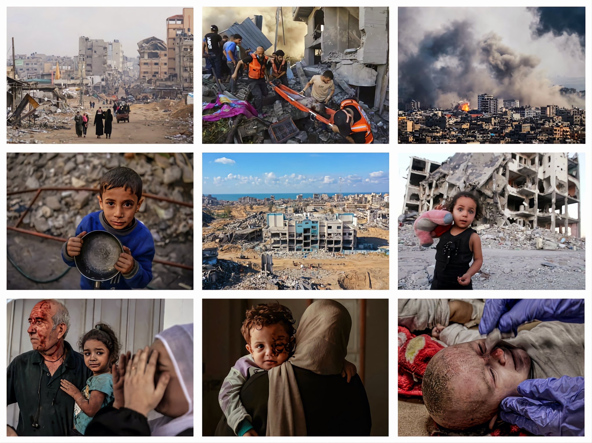 Les massacres israéliens se poursuive  dans plusieurs zones de Gaza