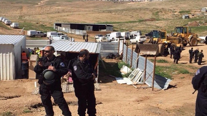 L'occupation démolit deux tentes près d’Hébron 