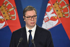 Le président serbe, Aleksandar Vucic