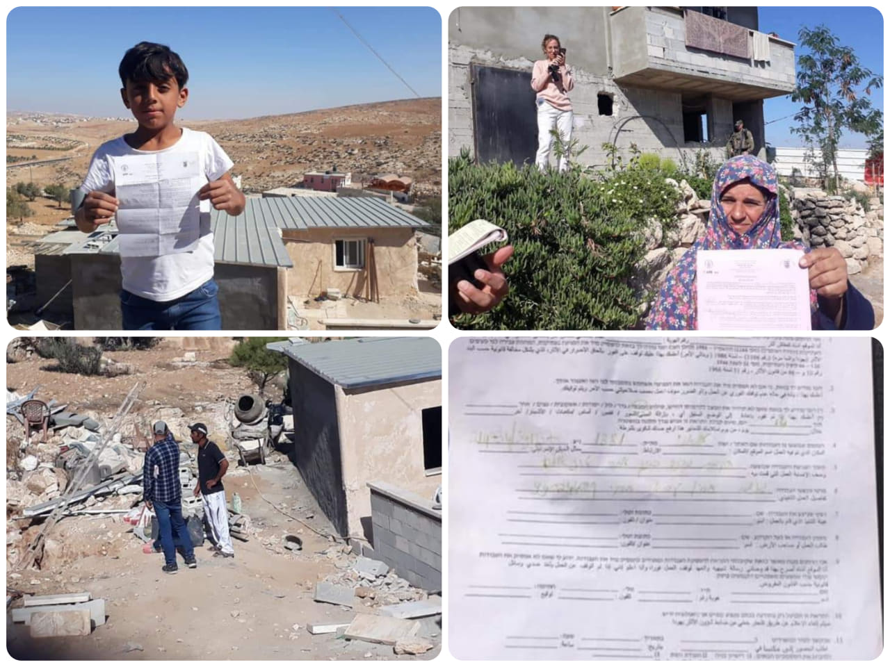 L’occupation ordonne l’arrêt de la construction de sept maisons au sud d’Hébron
