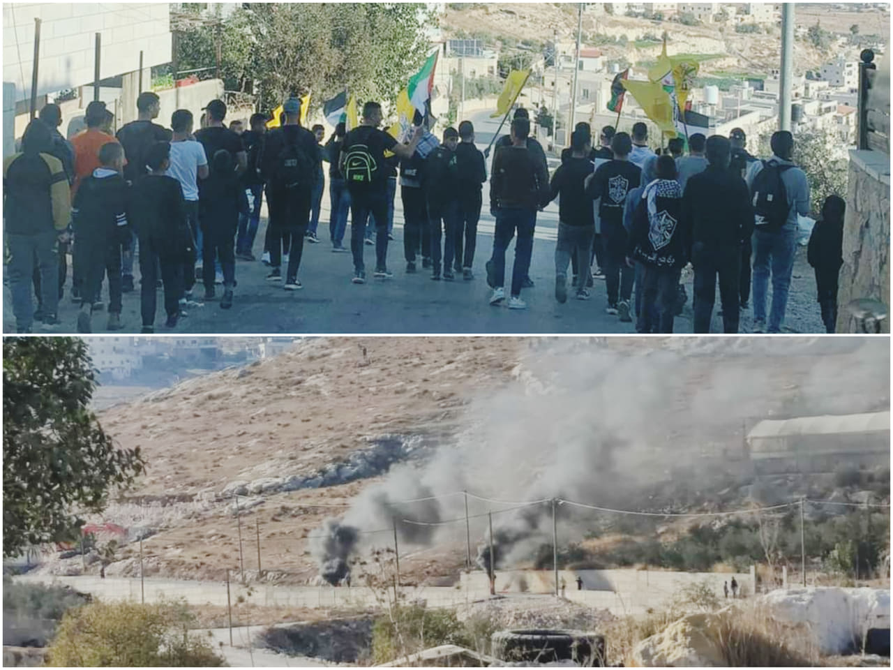 Des dizaines d’élèves suffoqués lors de la répression par les forces d’occupation d’une marche commémorant le décès d’Arafat