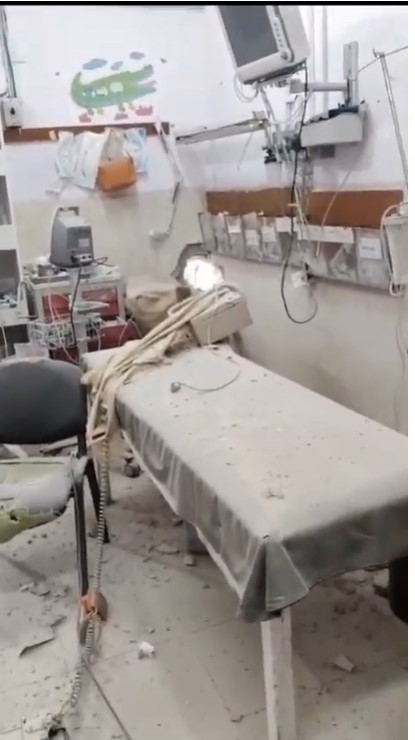 L'occupation cible l'hôpital pour enfants Al-Nasr avec des obus d'artillerie