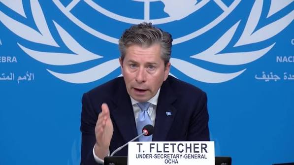  Le Sous-Secrétaire général des Nations Unies aux affaires humanitaires, Tom Fletcher,
