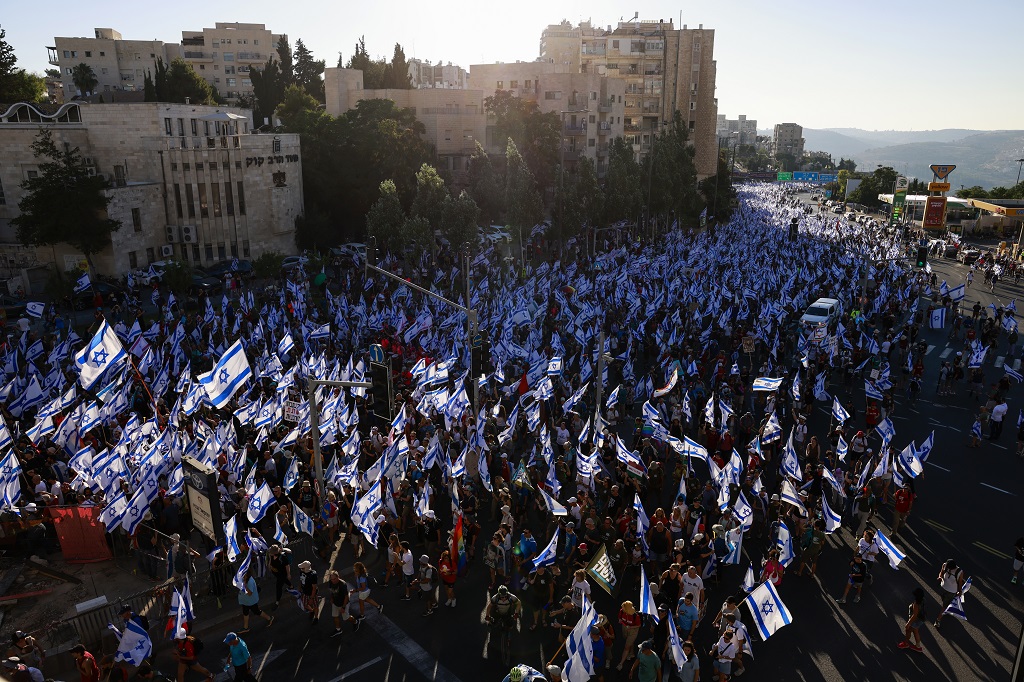 Les manifestations contre le gouvernement Netanyahu, se poursuivent pour la 29e  semaine consécutive