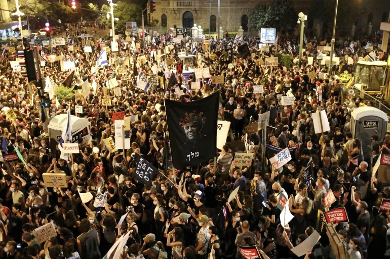 Les israéliens manifestent contre Netanyahou