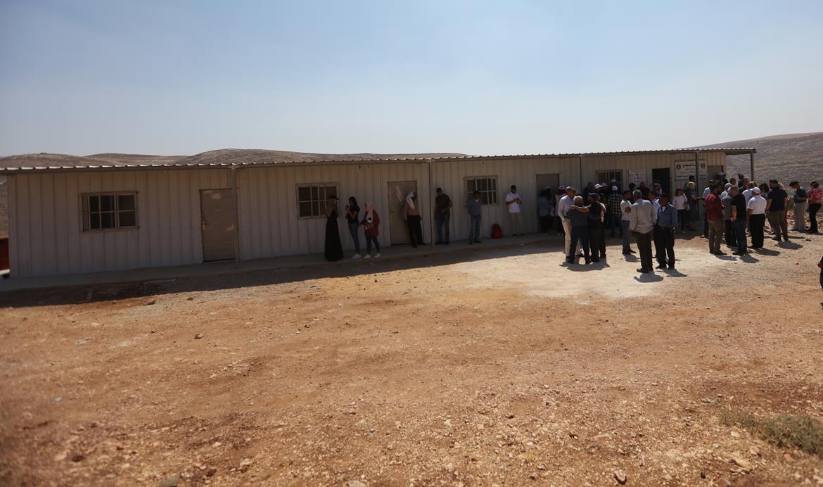 Démolition d'une école à l'est de Ramallah