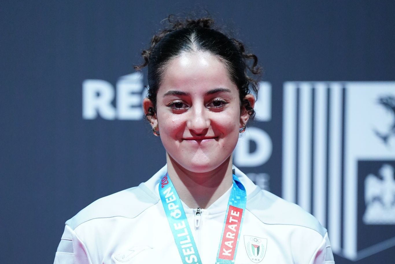 La palestinienne Bisharat remporte l’or aux Championnats Open de Karaté de Marseille 