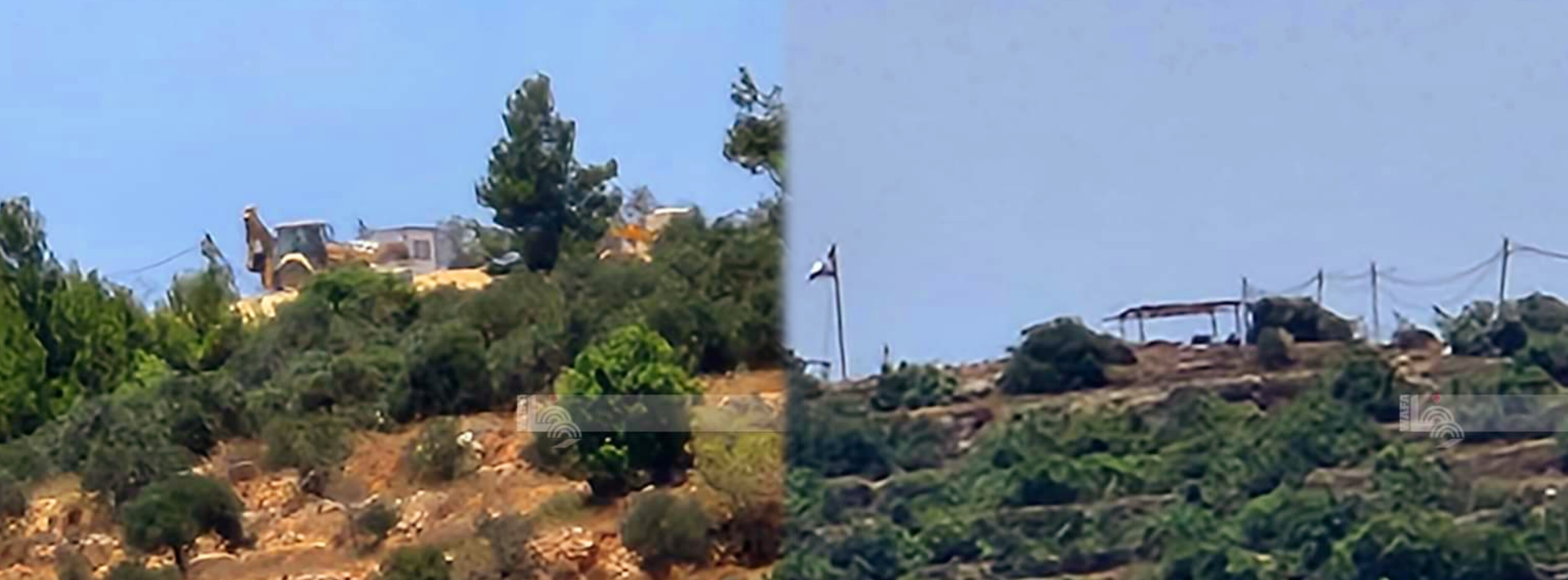  Des colons israéliens ravagent des terres et installent une maison mobile au sud de Bethléem